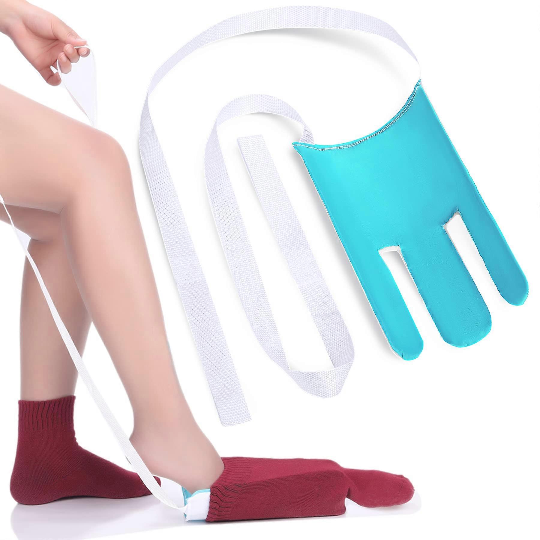 Sock Aid Device for Seniors, Disabled and Pregnant – Easy Sock Helper Tool No Bending Blue