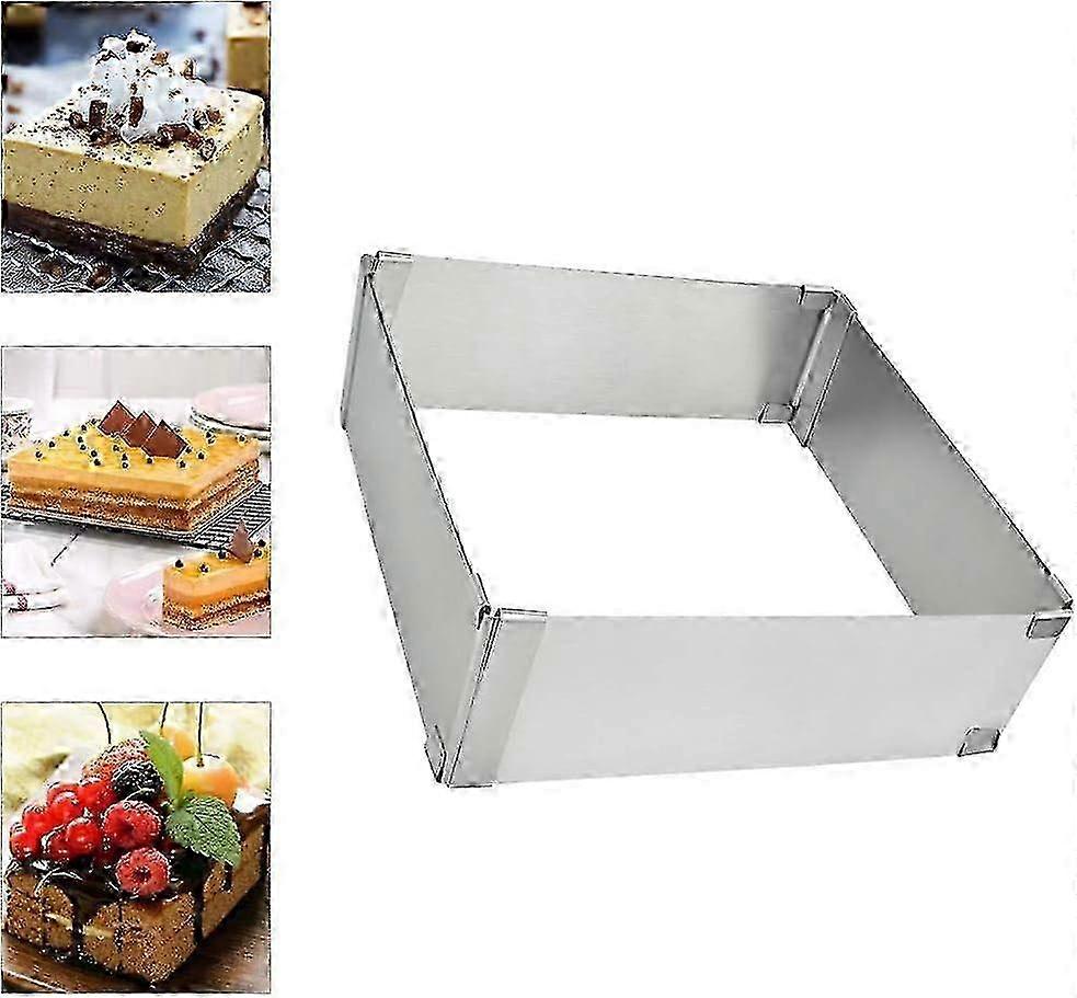 Rectangular Cake Baking Frame - Adjustable Mold for Mousse and Sponge Cakes