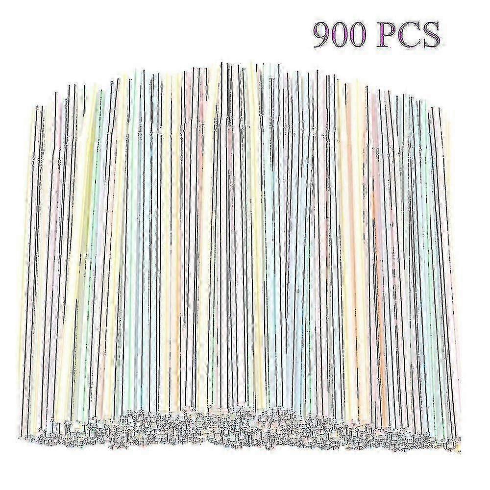 Plastic straws for bar - 900pcs disposable drinking straws