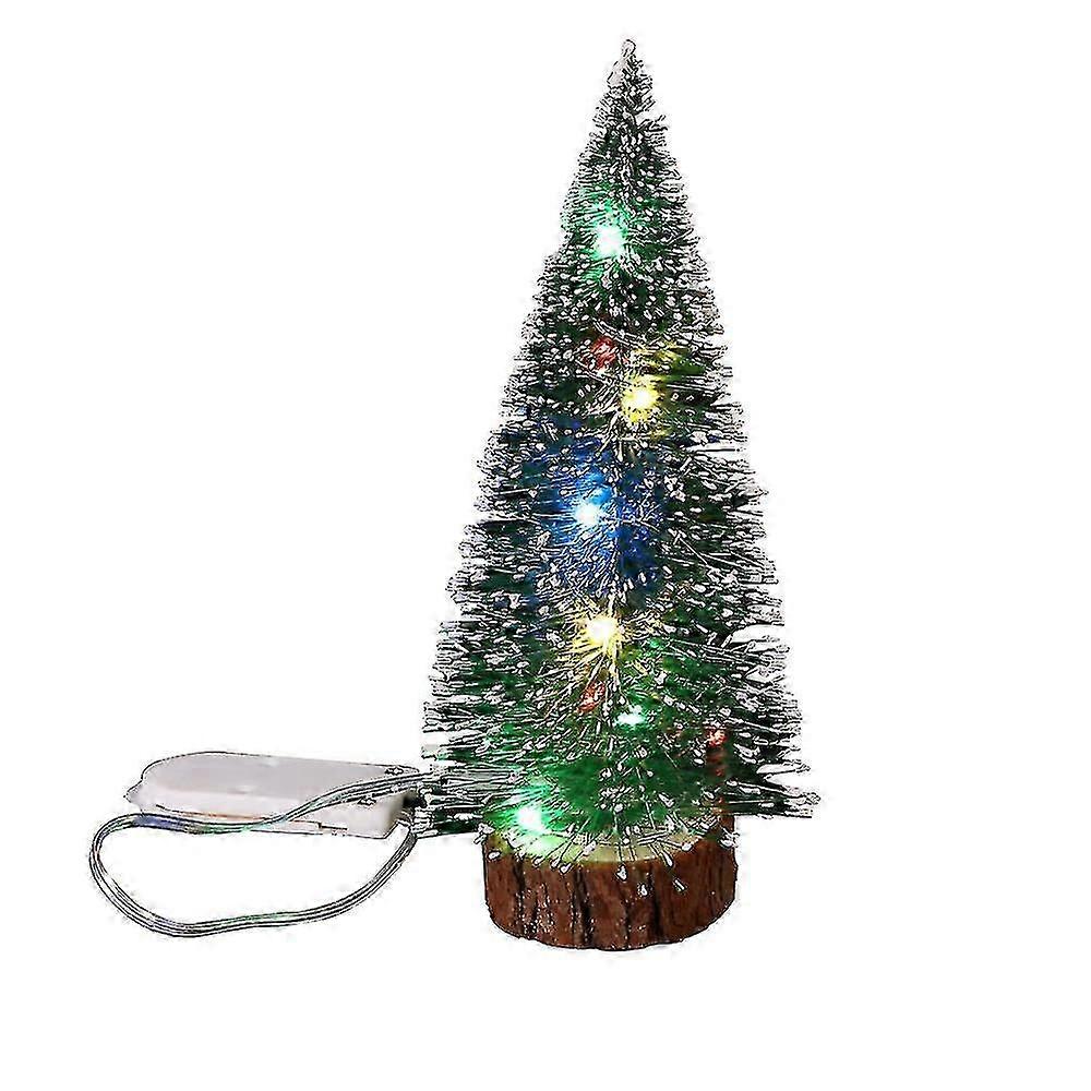 Mini LED Christmas tree for home decor with cedar pine design