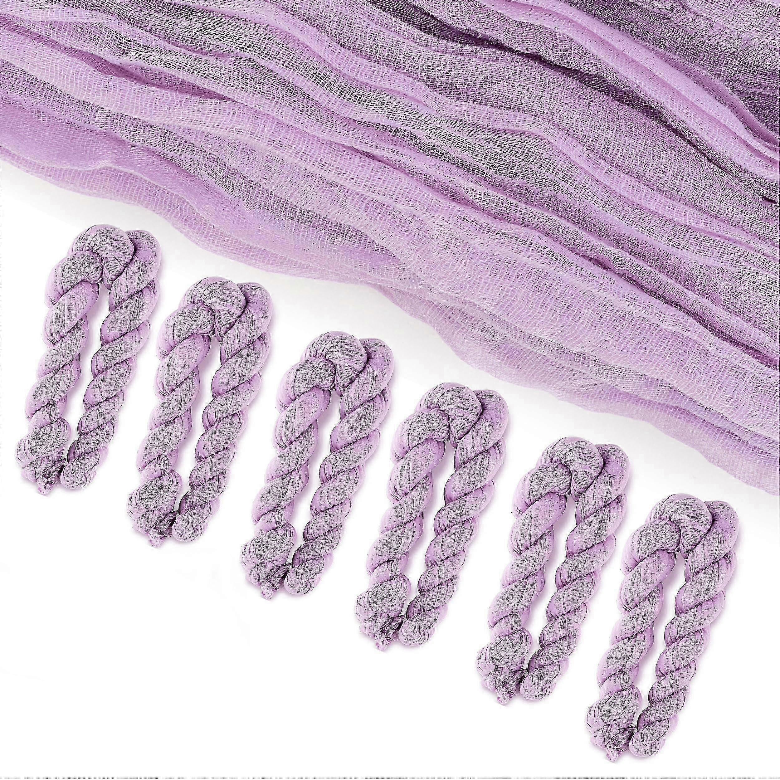 w 6 Pack Table Runner Lavender Purple Wedding Arch Draping Fabric Boho