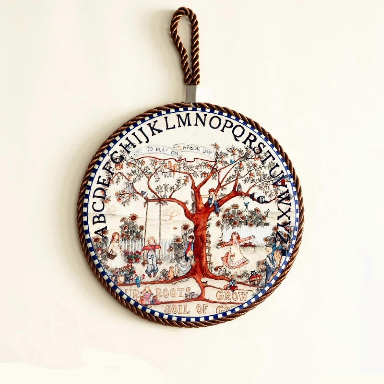 Ceramic Round Placemat and HeatResistant Clay Pot Mat for Dining Table and Kitchen Use