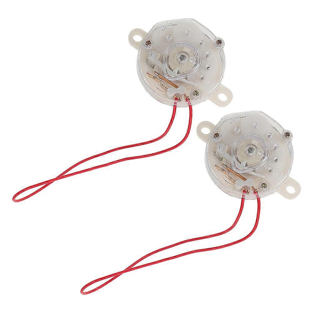 Electric Fan Timer Replacement for Fan Control Timer 2Pcs White ABS Metal