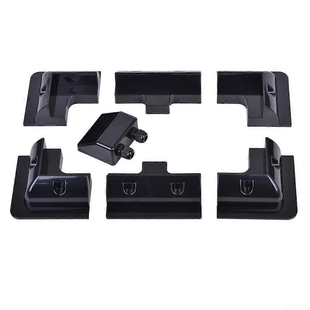 Solar Panel Mounting Bracket Kit 7PCS ABS NoDrill Waterproof for RV Boat Yacht Installation