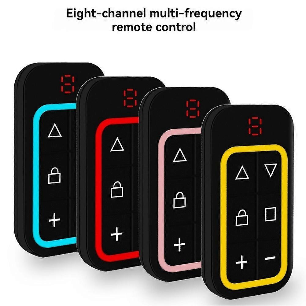 8CH Multi Frequency Garage Door Remote Control 270-868MHZ RF Copy Remote Control Automatically Identify Frequency Pink