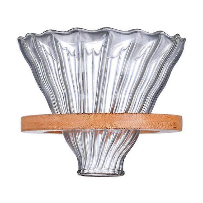 Wiederverwendbare Filter aus Holz für wiederverwendbare Filter aus Glas Glaskaffeefilter Wiederverwendbarer Kaffeetrichter
