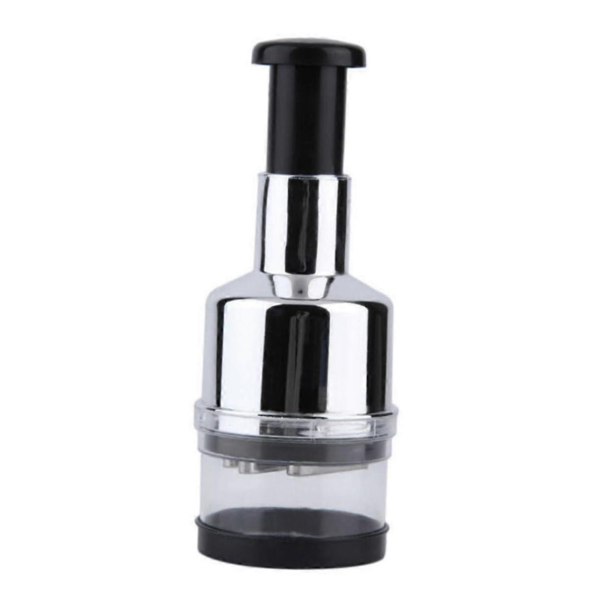 Stainless Steel Garlic Press Manual Crusher for Quick Mincing and Chopping in Home Kitchen