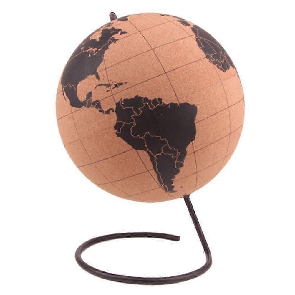 cork wood globe maps for office decoration