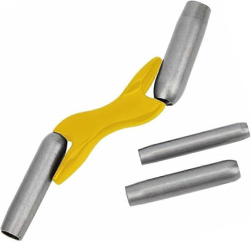 Brick Jointer Tool Set with Ergonomic Metal Handle and 4 MultiSized Heads for Masonry Finishing