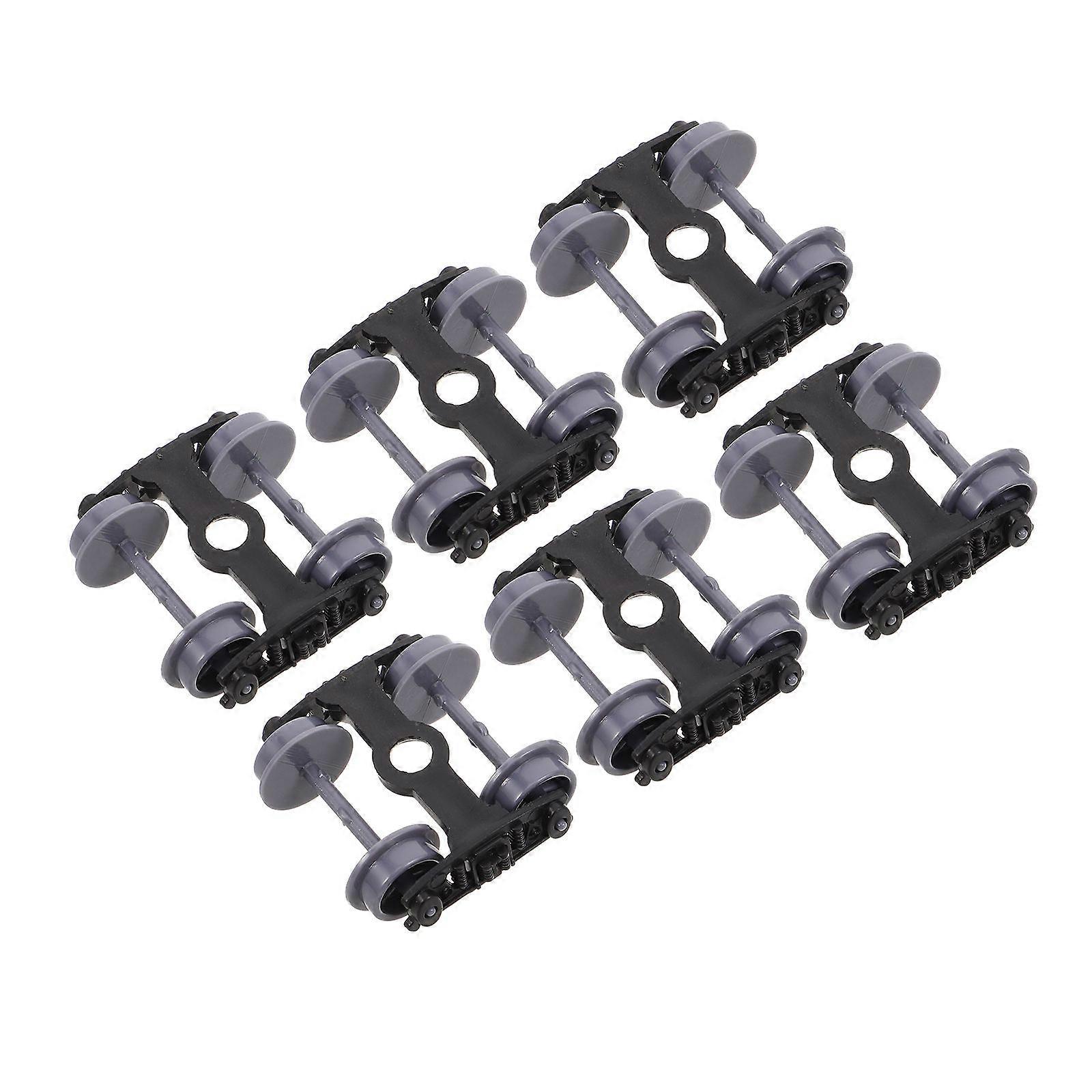 Model Train Wheels Train Wheel for Decoration Plastic 6Pcs Kit