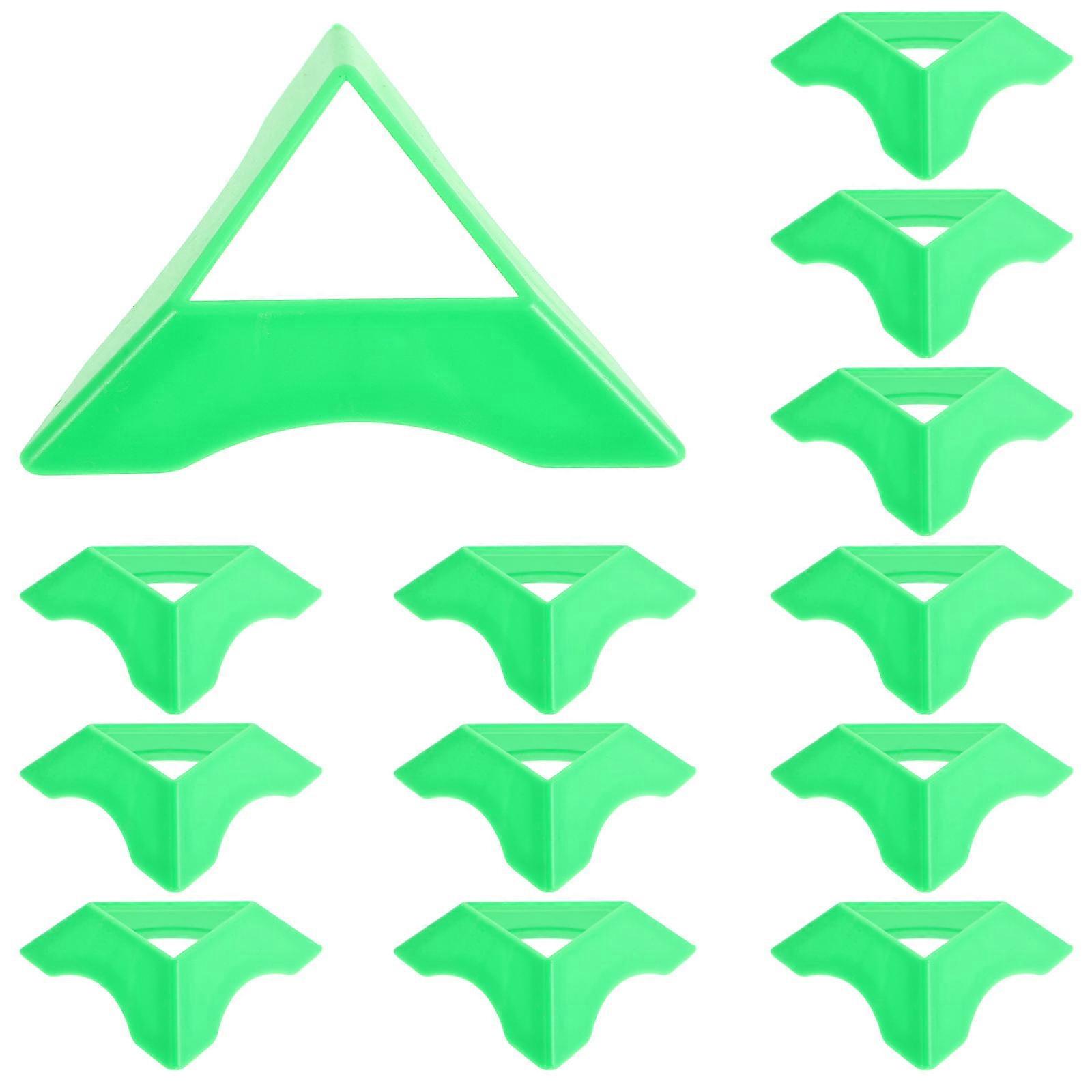 Cube Display Triangle Base Stand for Desk 20Pcs Cube Holder Green