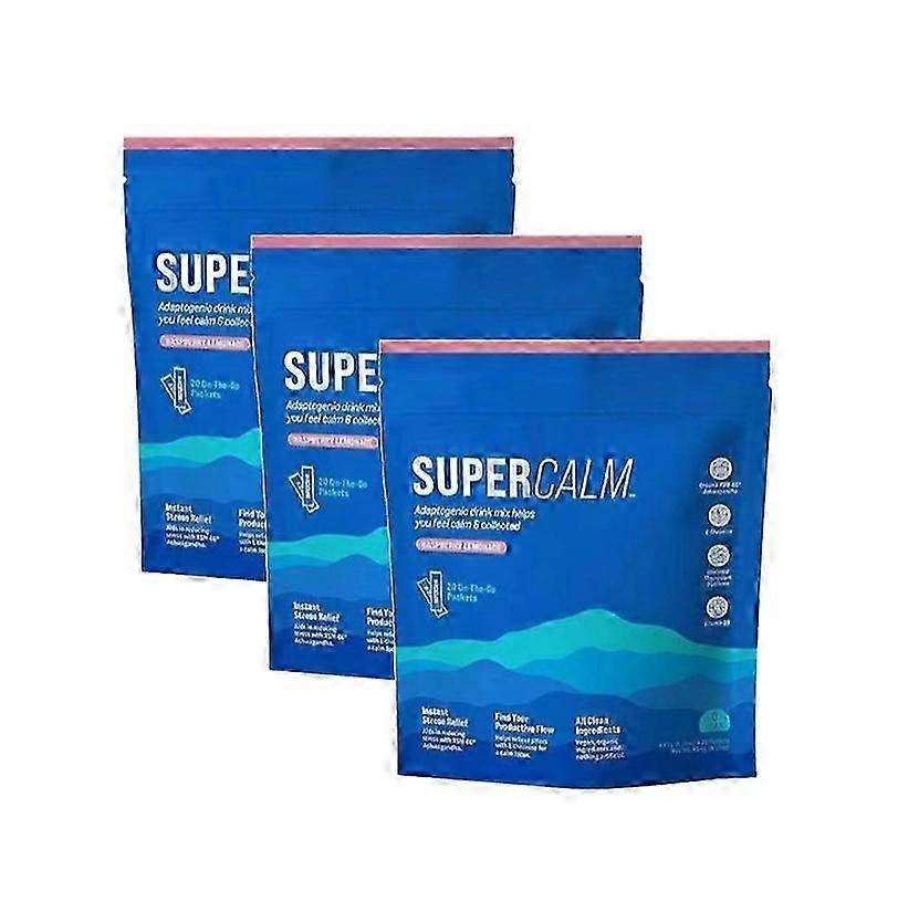 1-5x Supercalm Drink Mix Raspberry Lemonade Tea Bags 20count
