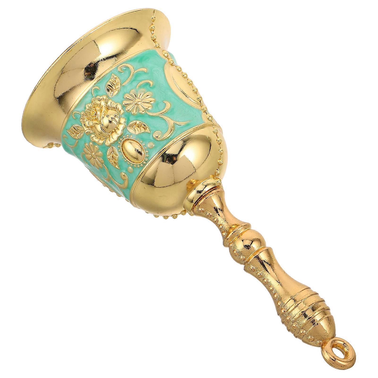 Vintage Handheld Bell for Seniors Classroom Signaling Function Metal