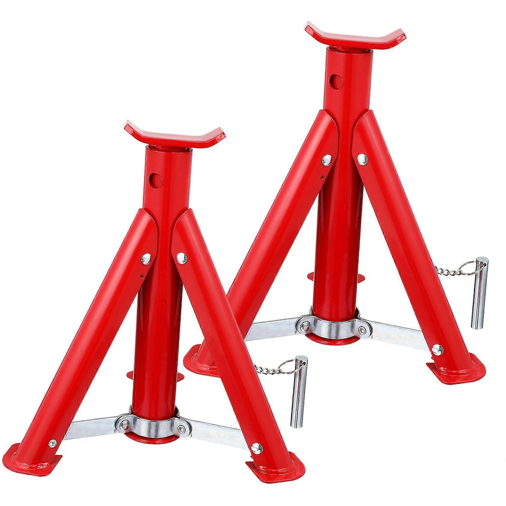 2pcs Truck Jack Stands Adjustable Height Heavy Duty Axle Support for SUV RV ATV Durable