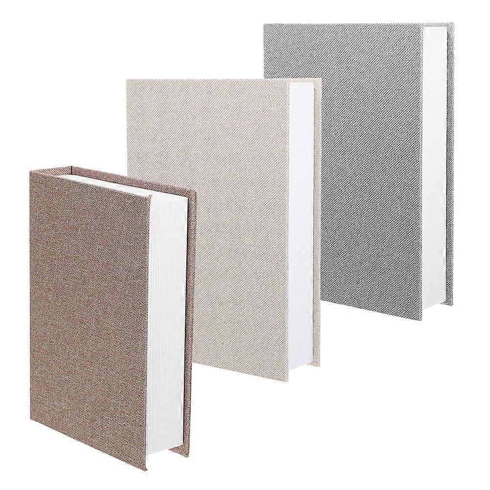 Multi Color Faux Books Decorative Set for Home Use 3Pcs
