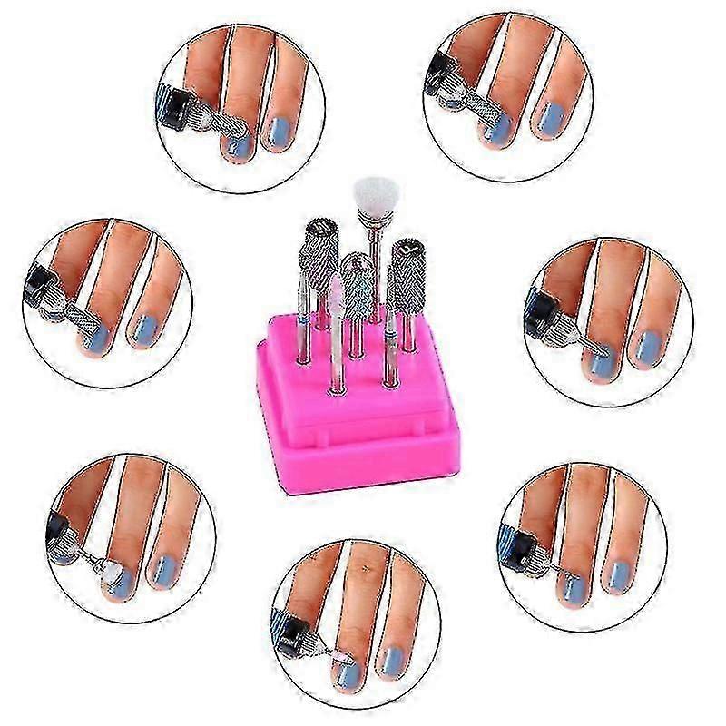 1 Set Nail Drill Bits Set Tungsten Carbide Ceramic Manicure Machine AccessoriesGOOD