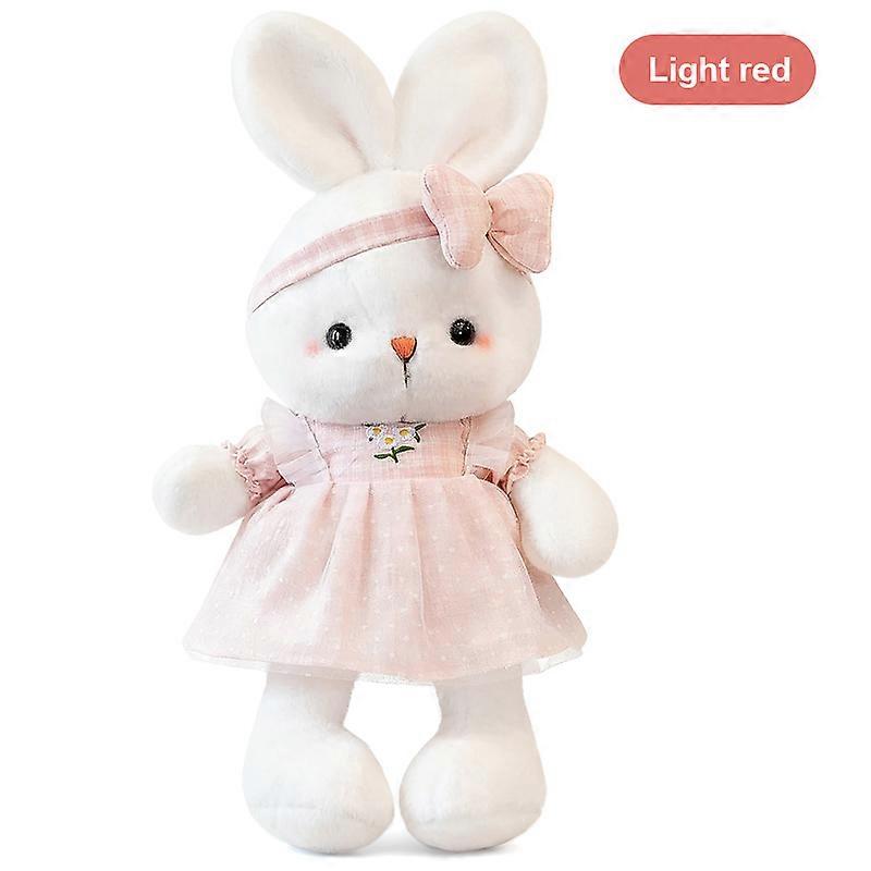 Lapin mignon fleur jupe lapin en peluche animaux jouets mignon doux apaiser lapin poup��e paques lapin f��te saint valentin cadeau