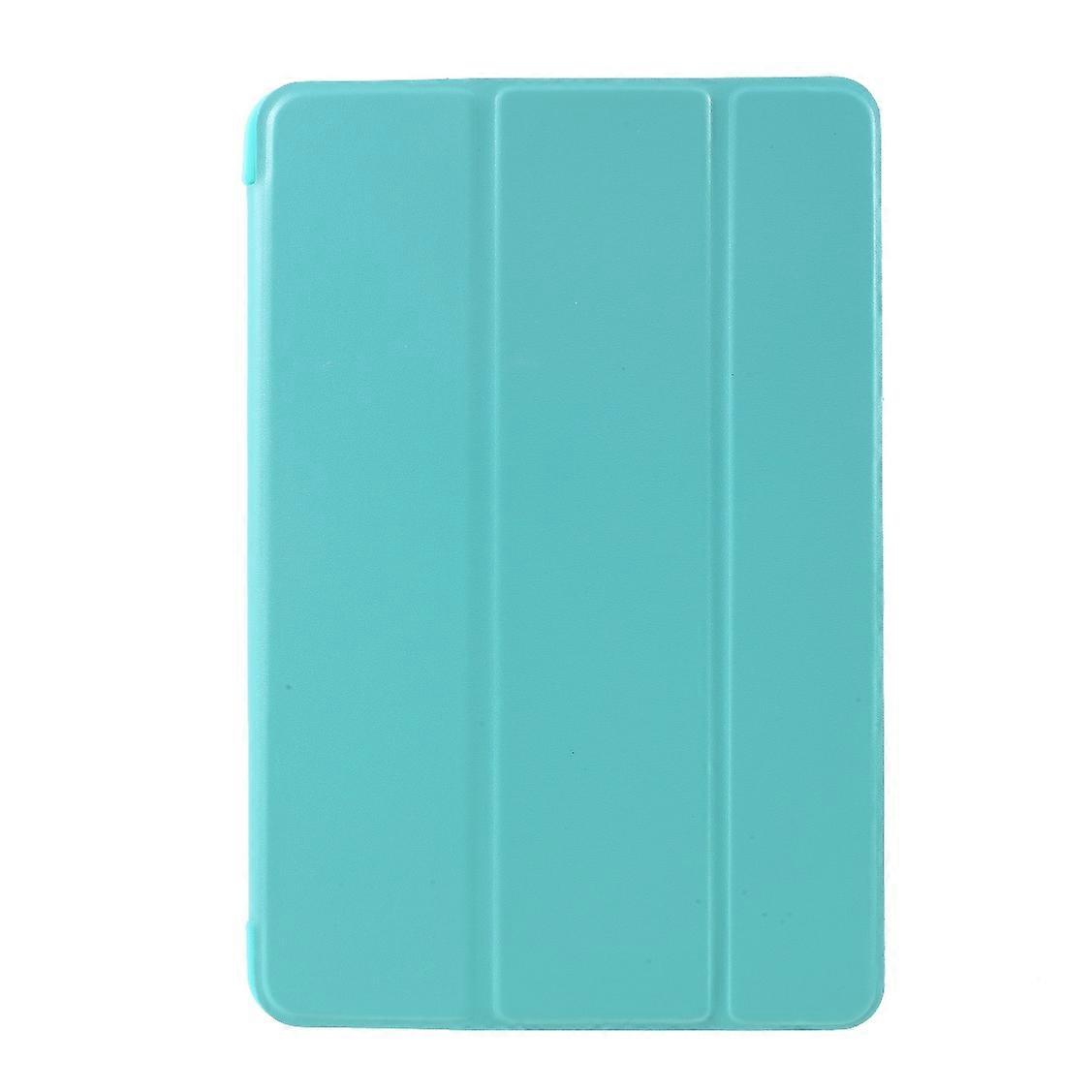 For iPad mini (2019) 7.9 inch Tri-fold Stand Silicone+Leather Tablet Shell