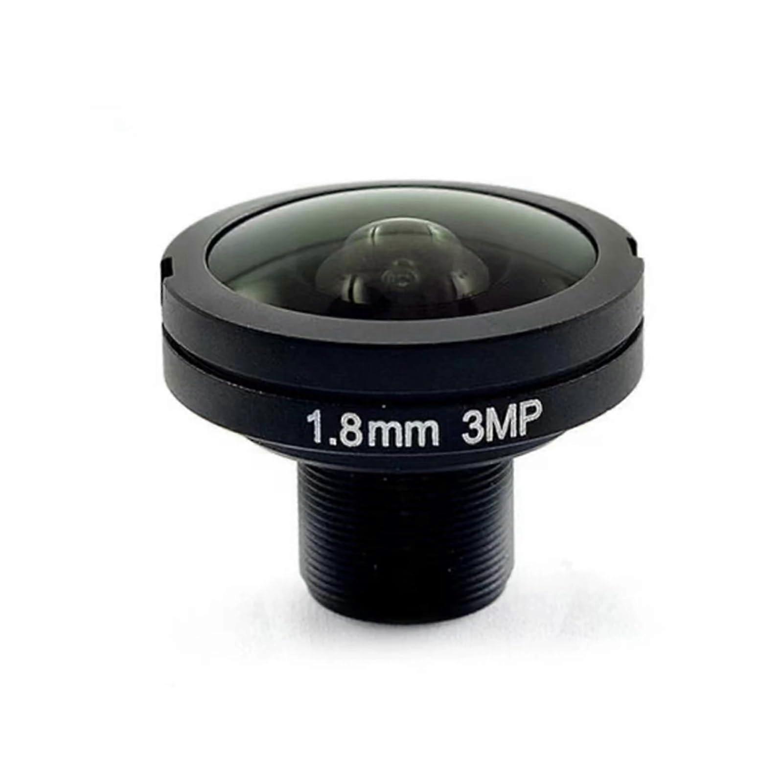 3MP 1.8mm M12 Mount CCTV Fisheye Lens 185 Degree UltraWide View for IP Security Cameras