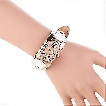 Relógio Retro Belt Personalidade Retangular Cor Escala Digital Meninas Assista