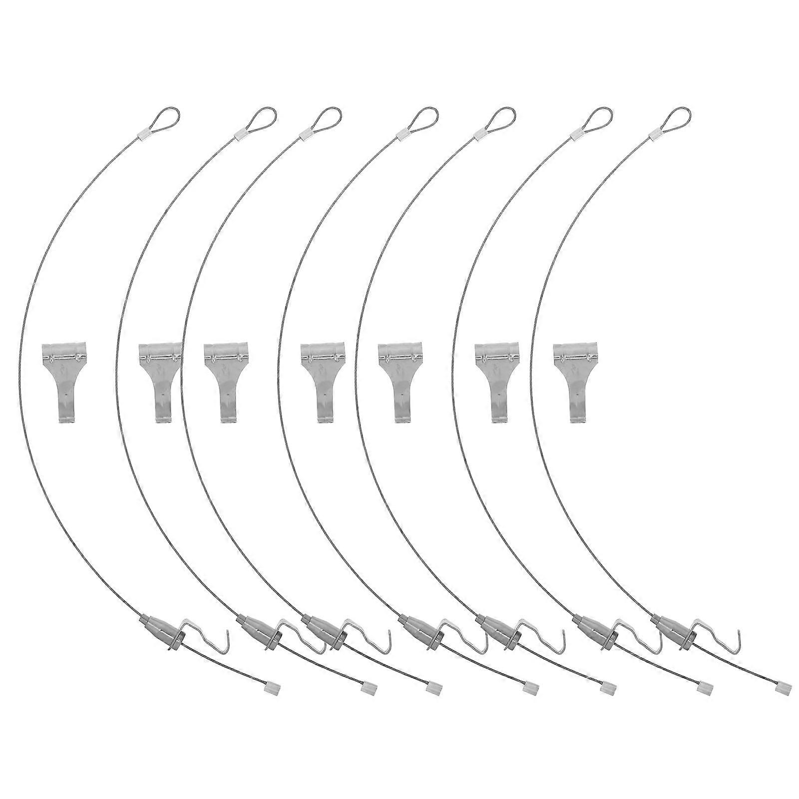 Picture Hanging Wire Hooks Kit for Home Use 20Sets Silver Finish