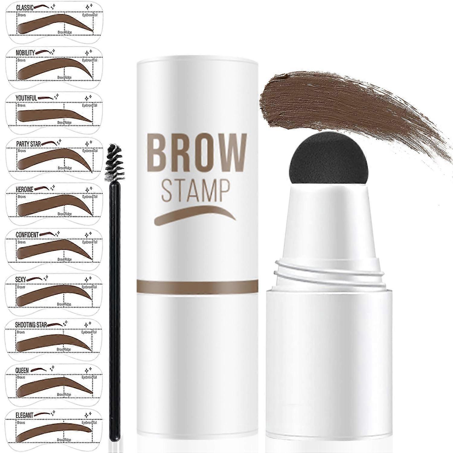 Waterproof Eyebrow Stamp Kit with Stencils for Quick Shaping and LongLasting Natural Brows