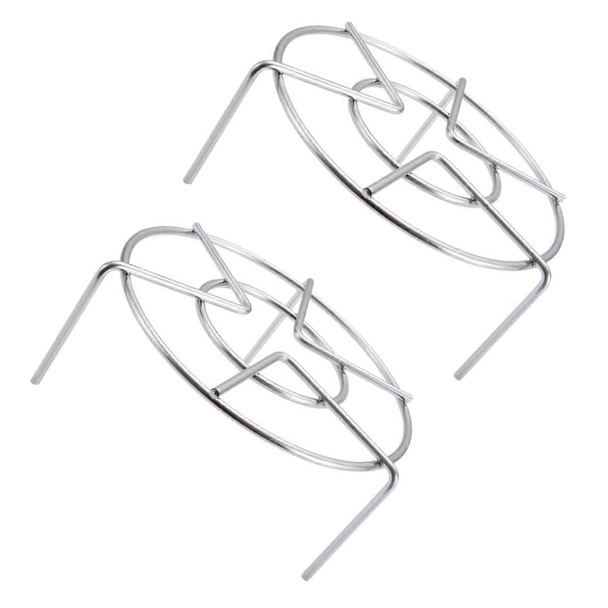 2Pcs Stainless Steel Steamer Rack Multi Functional Stand for Pots and Pans Cooking