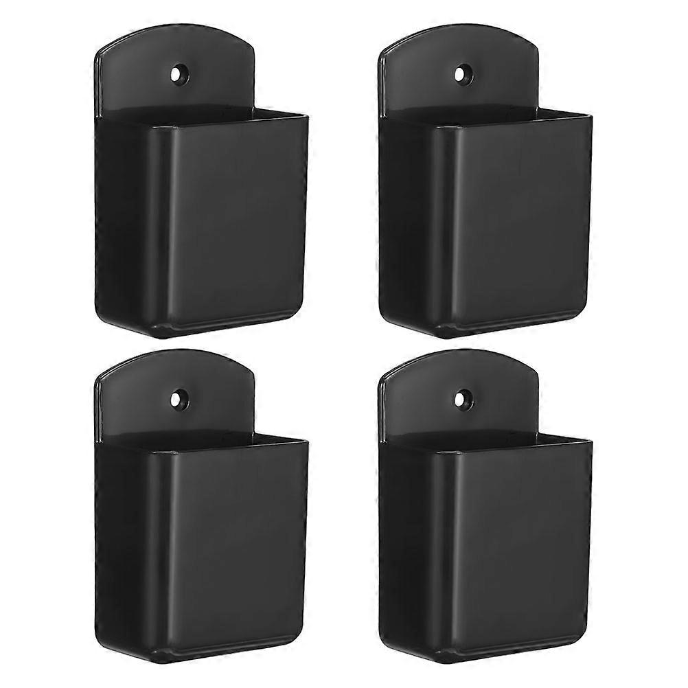 Remote Controller Holder Wall Mount Storage Box for 4Pcs Black Organizer