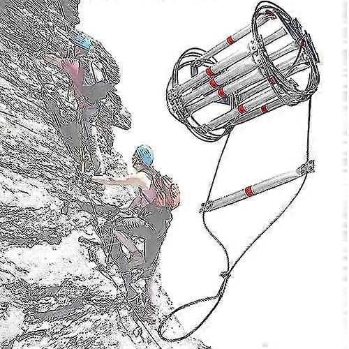 Fire Escape Ladder with Carabiners, Flame Retardant, Quick Window Deployment,  Load Capacity