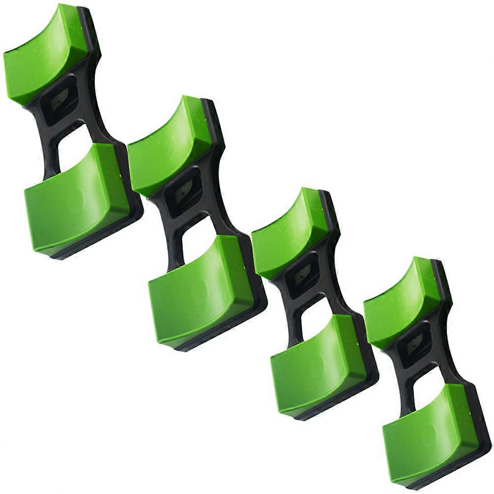 Green Dumbbell Holder Storage Rack for Household Use 4Pcs Durable Plastic