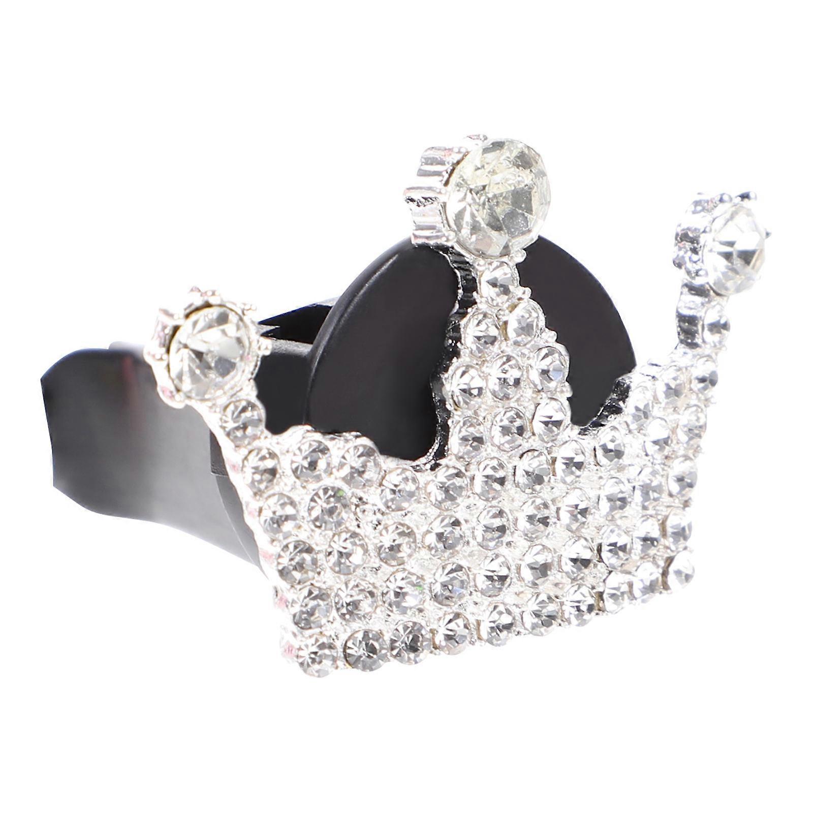 Car Aroma Diffuser Clip Shape Chic Design Car Vent Accessory Silver 1Pc