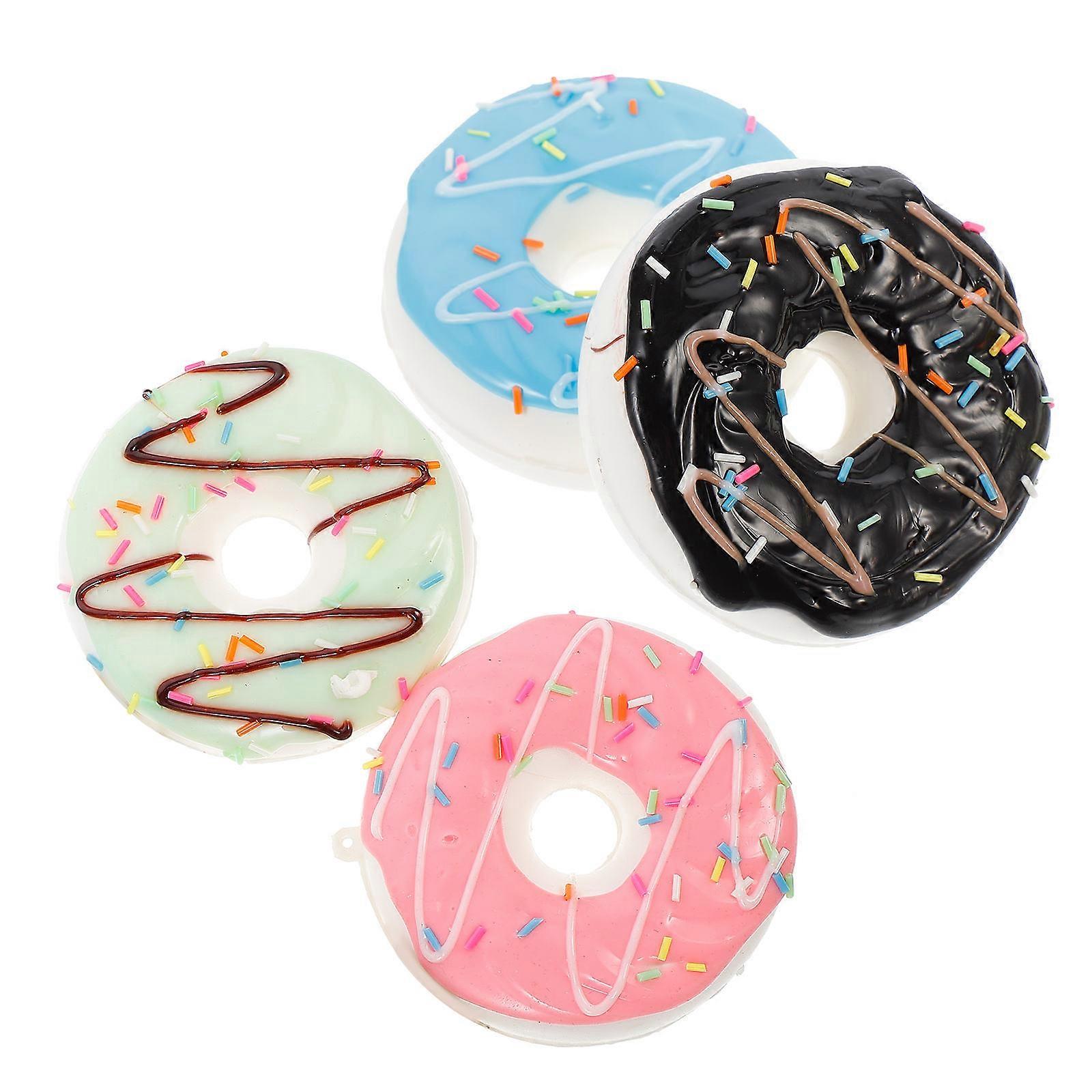 Simulation Donuts Photo Prop for Decoration 4Pcs Fake Doughnut Collection