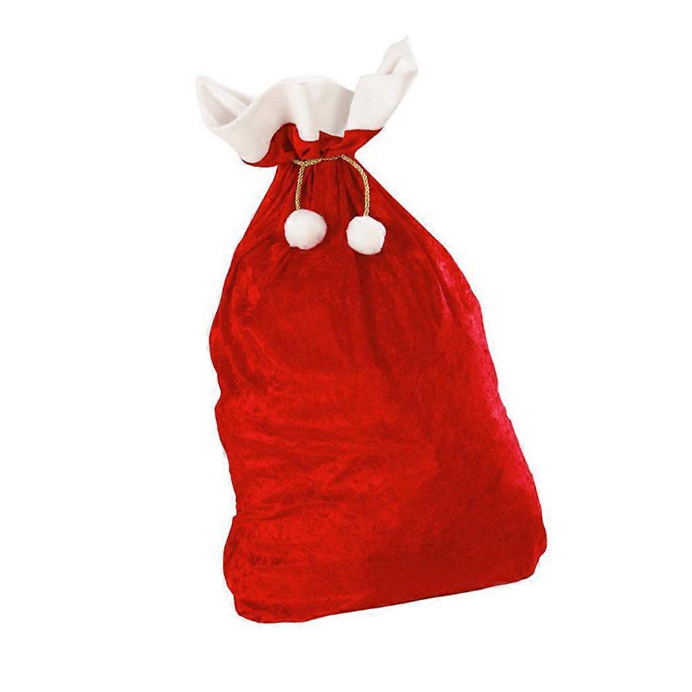 Candy Pouch Drawstring Pouch for Storage Use Red Christmas Souvenir