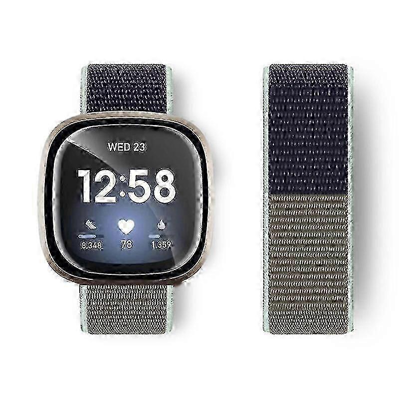 Fitbit Versa 4/Sense 2 Soft Nylon Sport Loop Watch Band Replacement 2025