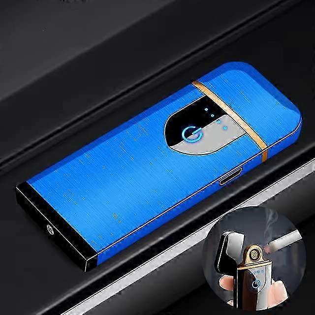 2025 Electronic Lighter Arc Lighter USB Charging Windproof Kitchen Lighter Blue