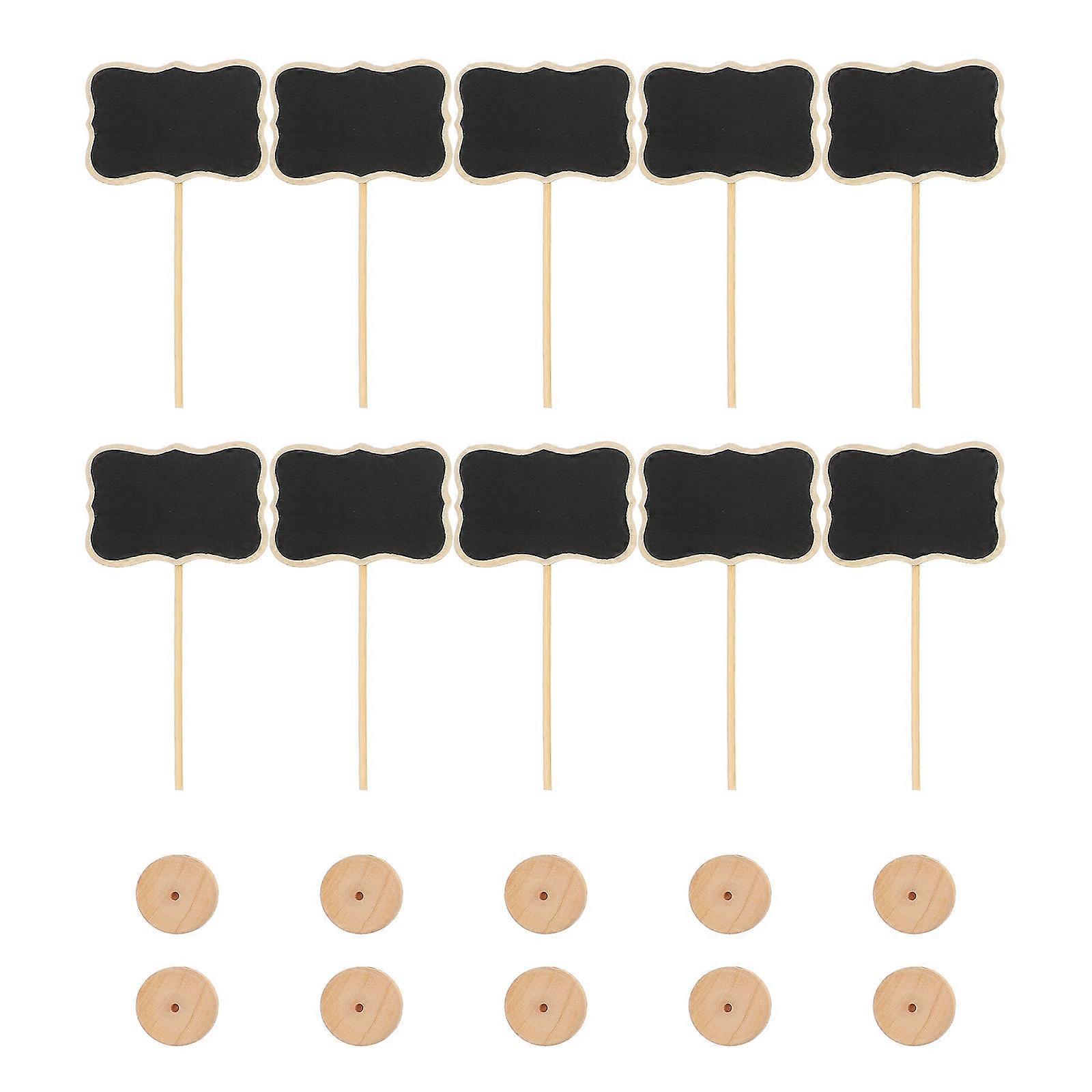 Mini Blackboard Decor Wooden Message Board for Decoration 10Pcs Pack