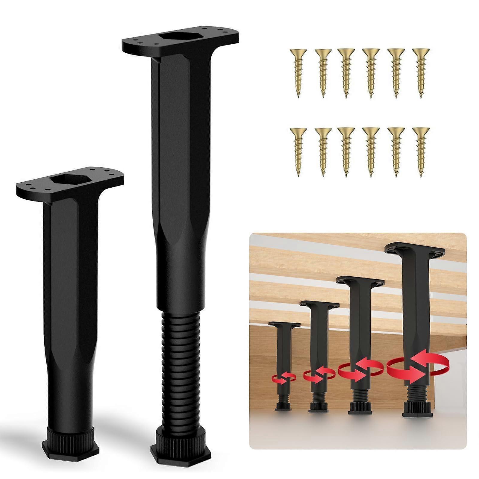 Adjustable Bed Support Legs 7.514.5 Inch for Bed Frame Center Support, Height Adjustable, 2PCS