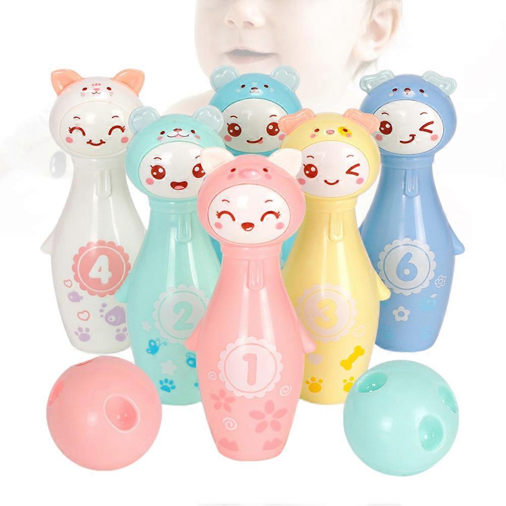 Bowling Mini Colorful Numbers Set for 8Pcs Fun Games