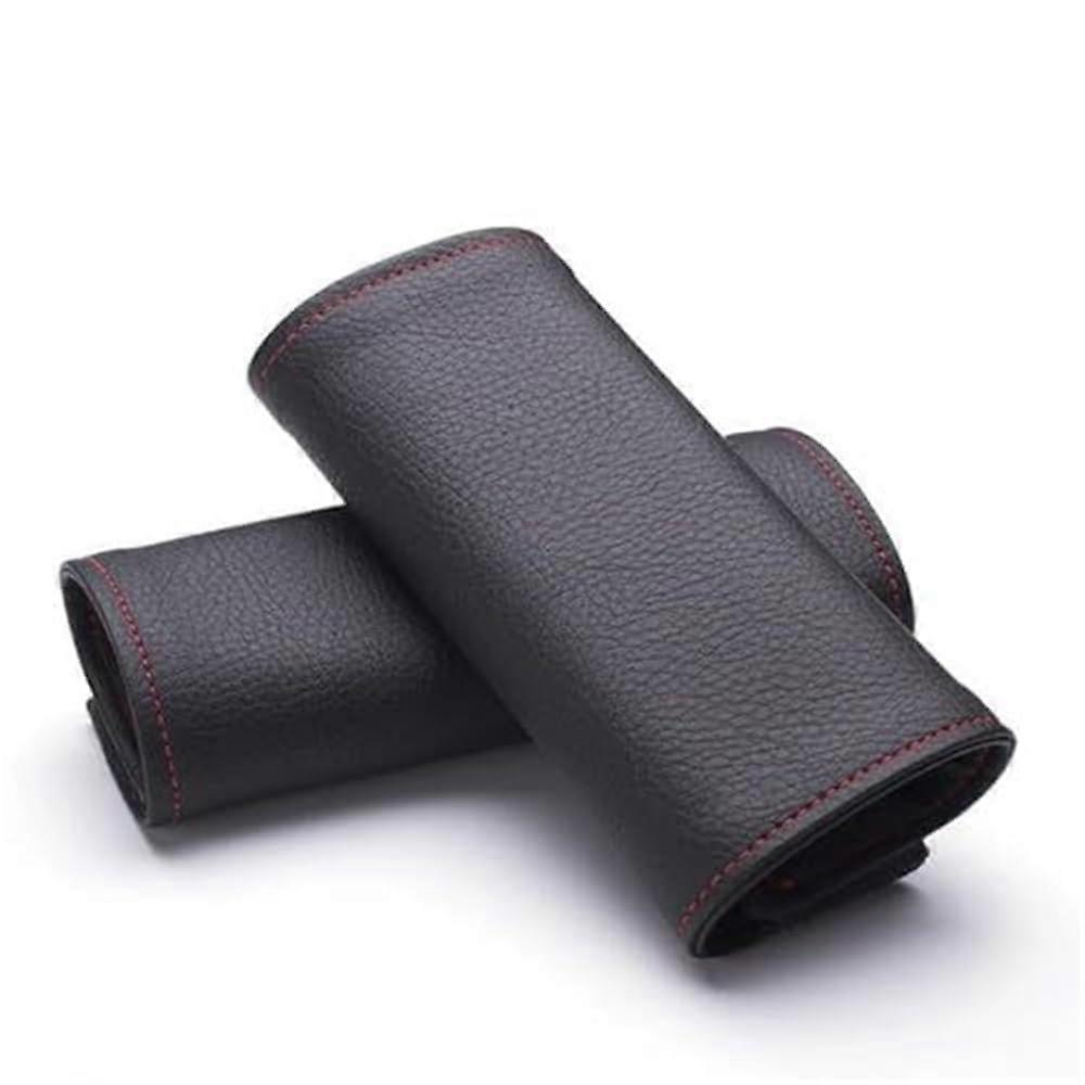 2PCS PU Leather Car Door Handle Cover with Comfortable Grip and Interior Handle Protector
