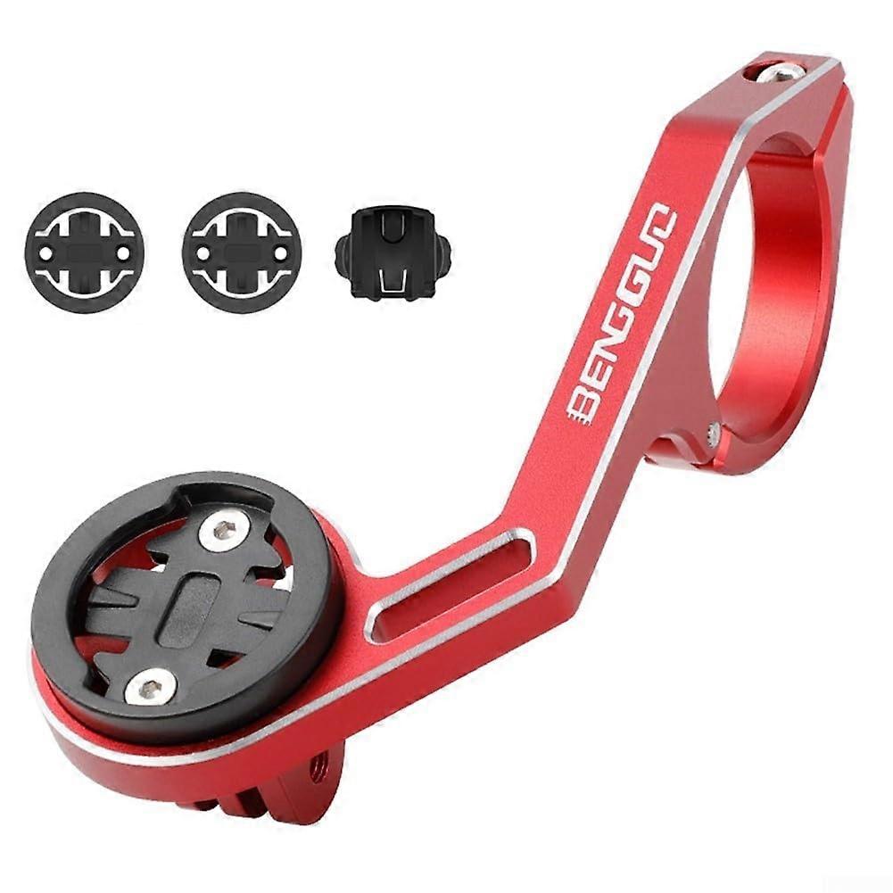 Red Aluminum Bike Computer Mount with Light Holder for Bryton, Secure and Easy Assembly