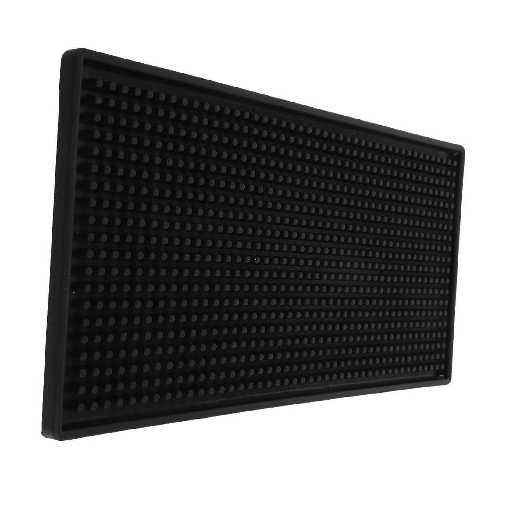 Rubber Work Mat with NonSlip Stable Surface and Spill Containment for Workshop or Bar Counter