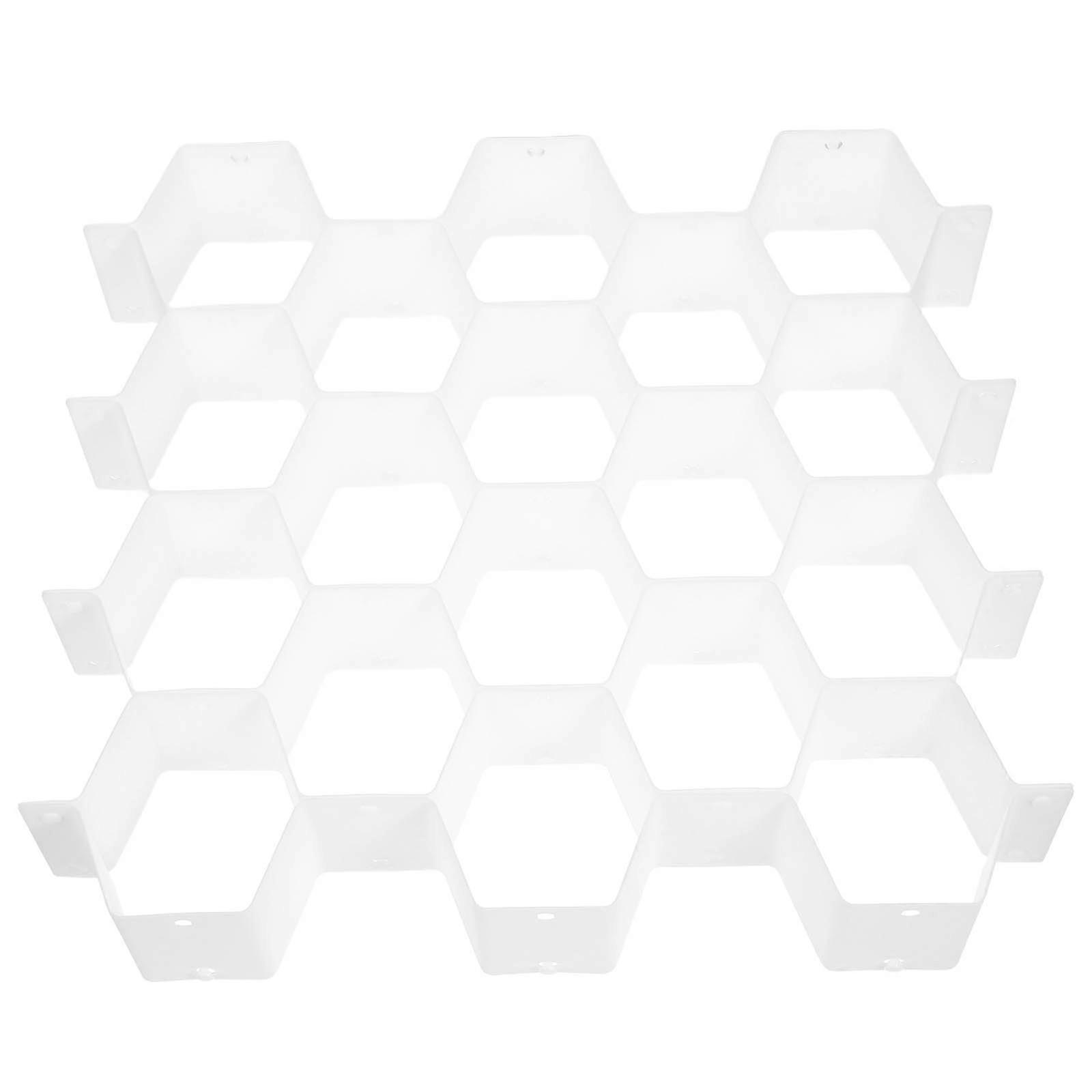 Drawer Divider Plastic Short Version for Drawer Organizing 1Pcs White