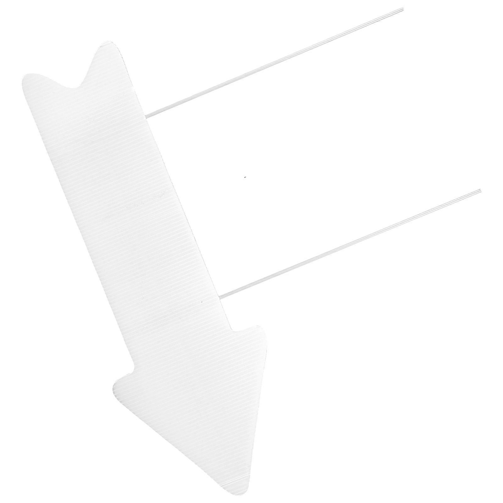 White Blank Yard Sign with Stake for Outdoor Use Plastic