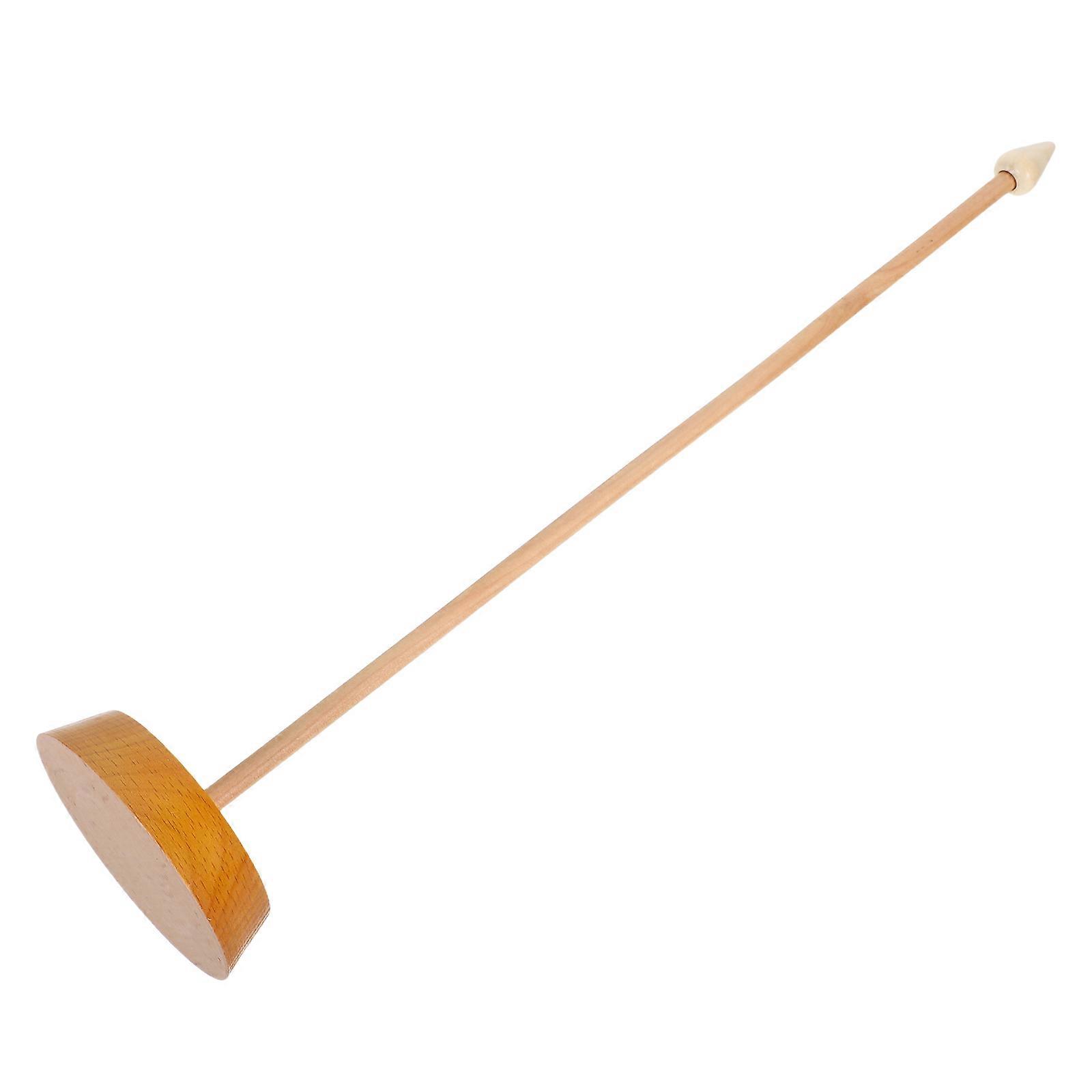 Office Desktop Flagpole Stand for Decor Wooden Single Pole with Base