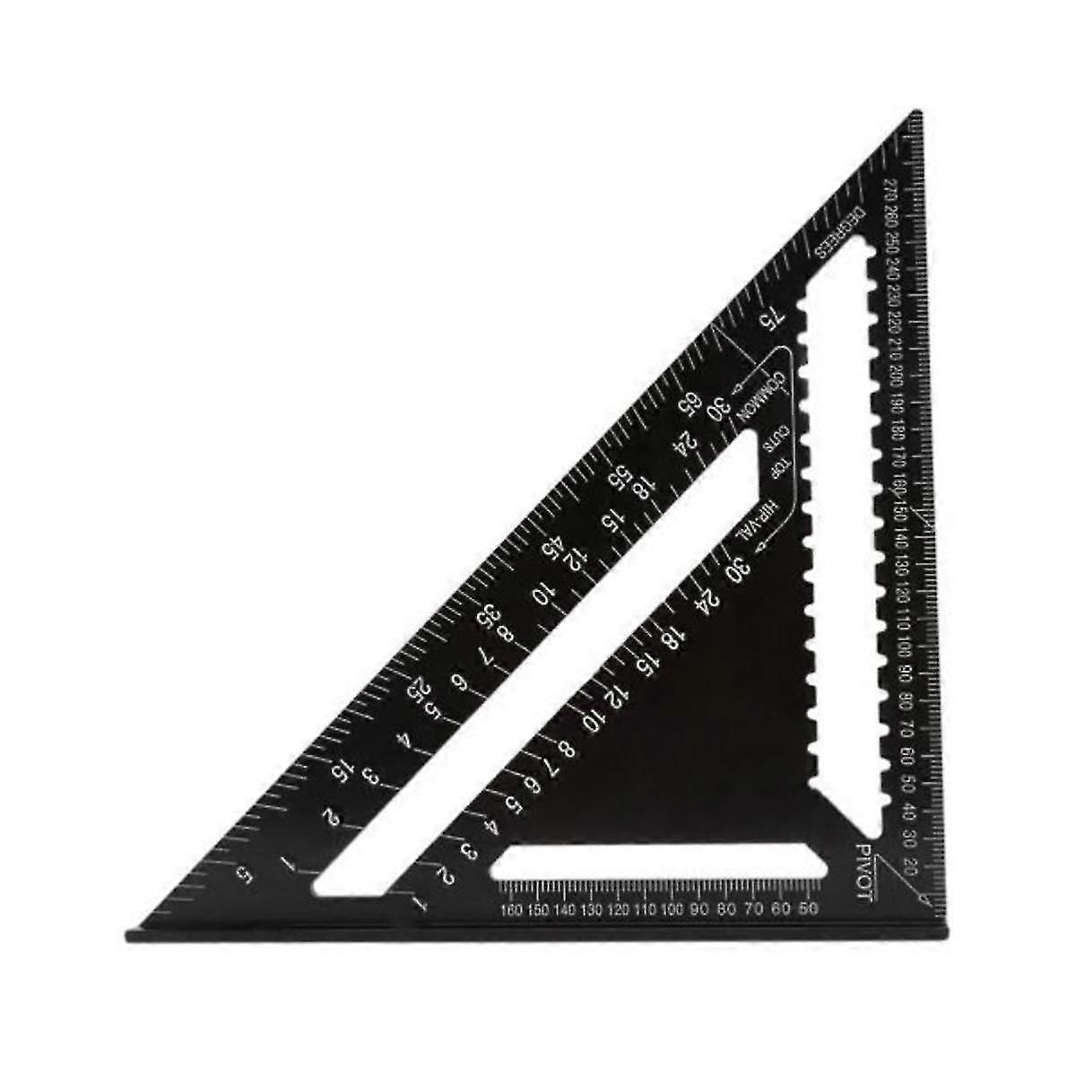 Triangular Square 12 Inch Measuring Tools Aluminum Woodworking Tools Inch Square 90 Degree Thick Sq