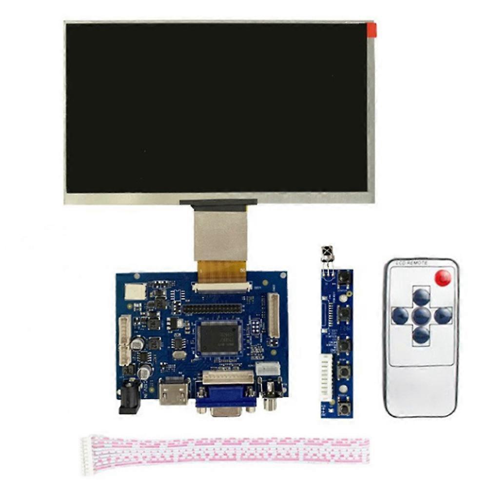 7 polegadas 50pin HD 1024x600 LCD Display Placa de driver compatível com HDMI Kit de exibição de chassi DIY para Raspberry Pi