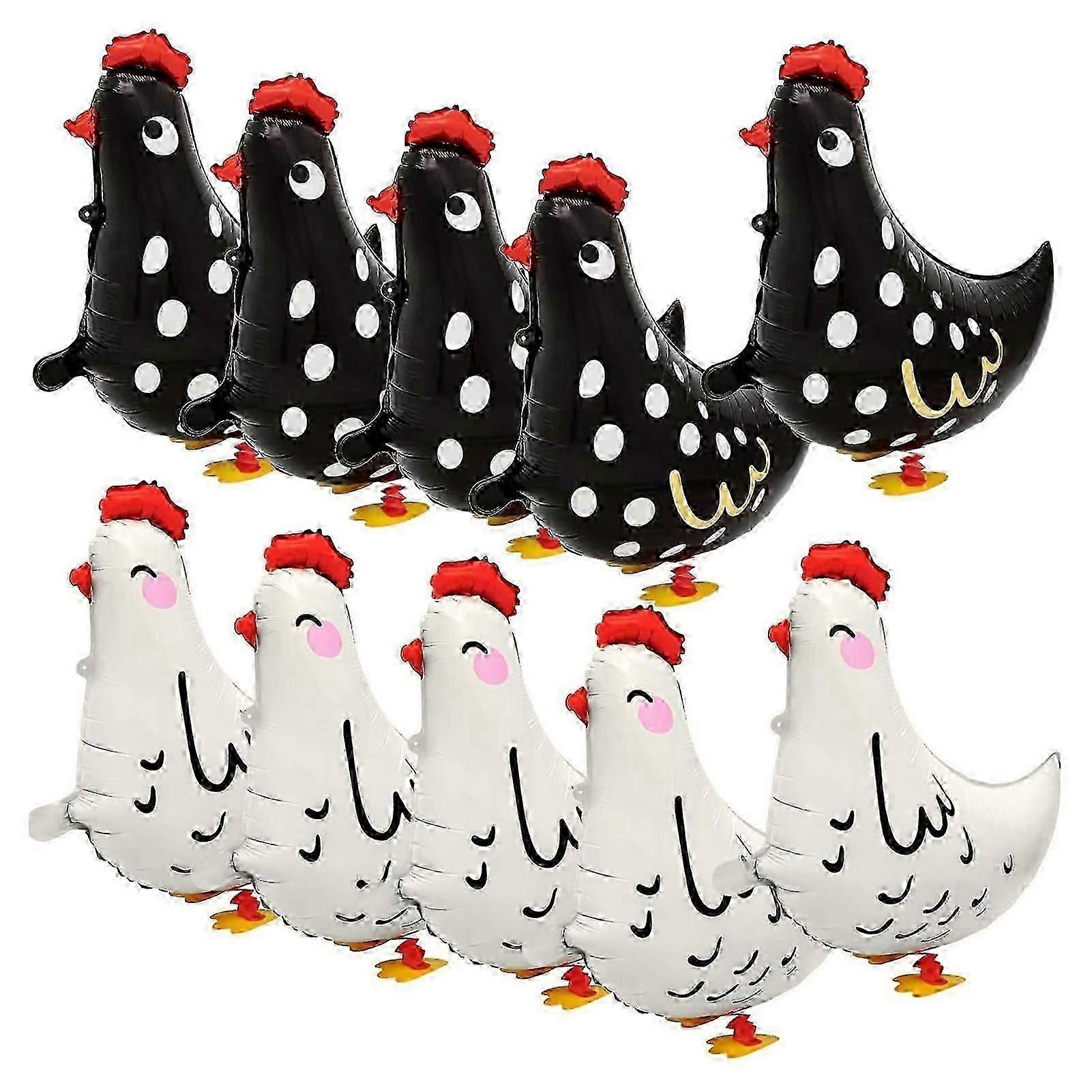 10-pack Walking Chicken Realistic Walking Hen