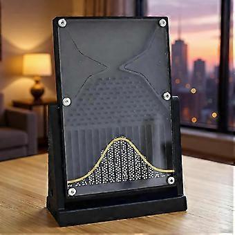 Modelo de Distribuição de Probabilidade em Acrílico Galton Board 12x18cm com Curva para Fins Educacionais