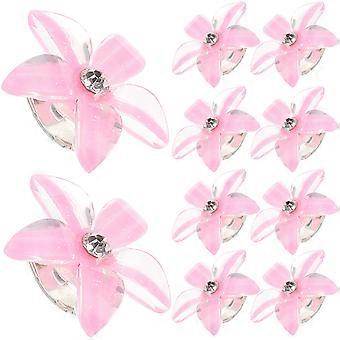 Delicate Hair Clips Mini Claw Clips for Girls Hair Styling 40Pcs Pink