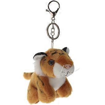 Simulation Tiger Doll Pendant for Keychain Decor 1Pcs Brown Plush Mascot
